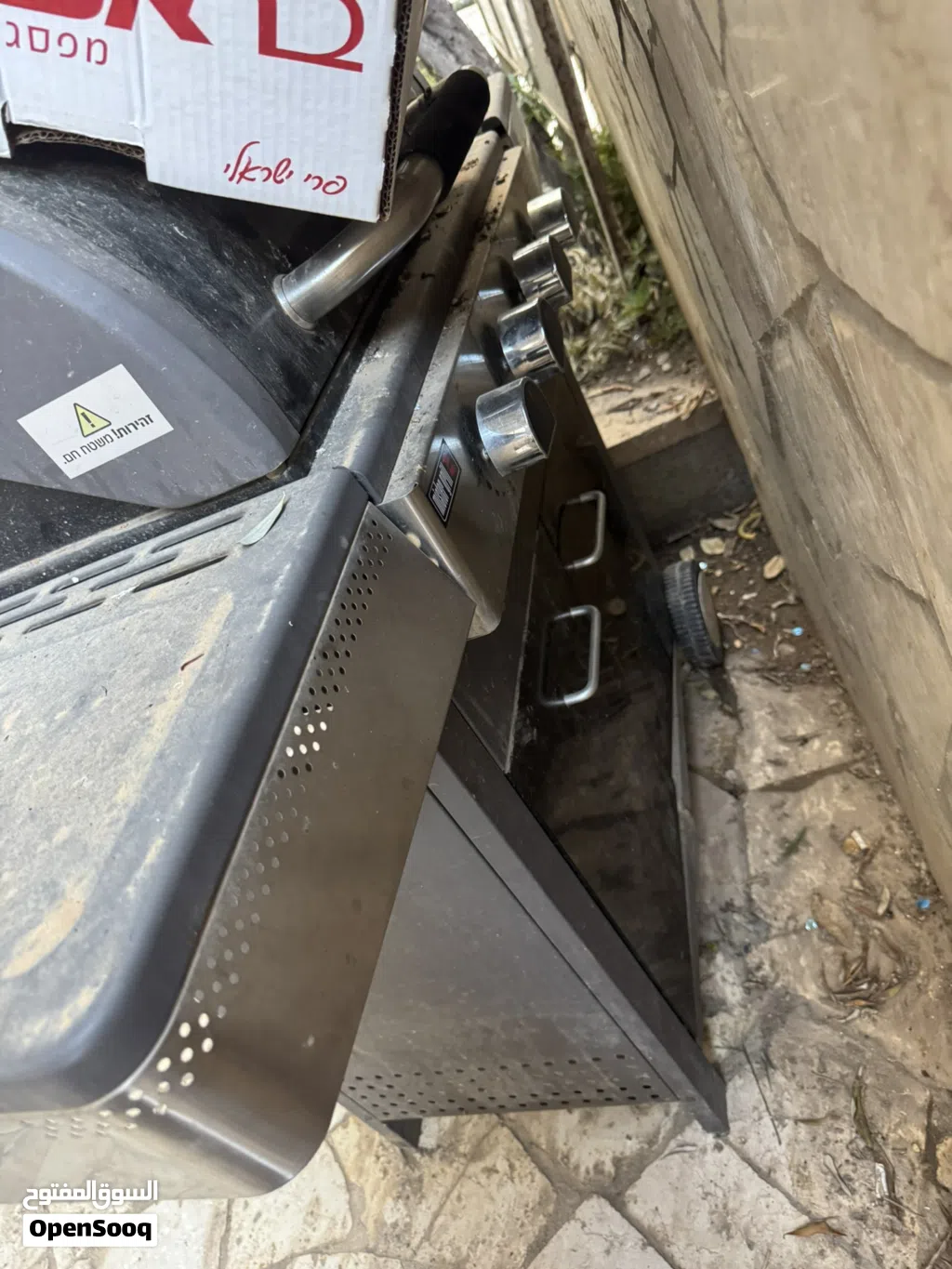 شواية غاز احترافية 4 Burner Outdoor BBQ Grill مع موقد جانبي وحوض ستانلس – تصميم فاخر