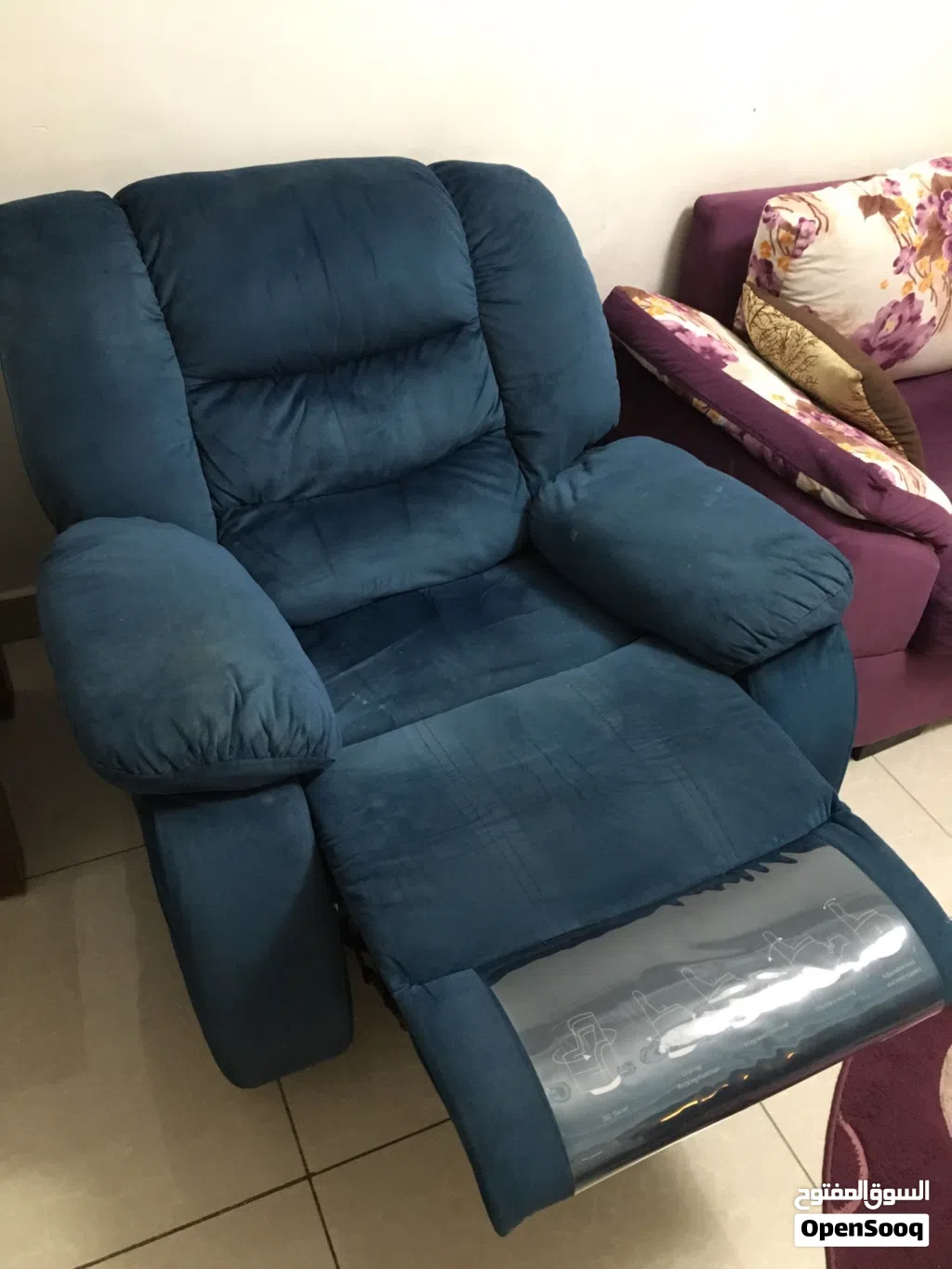ركلاينر هزاز باللون الازرق