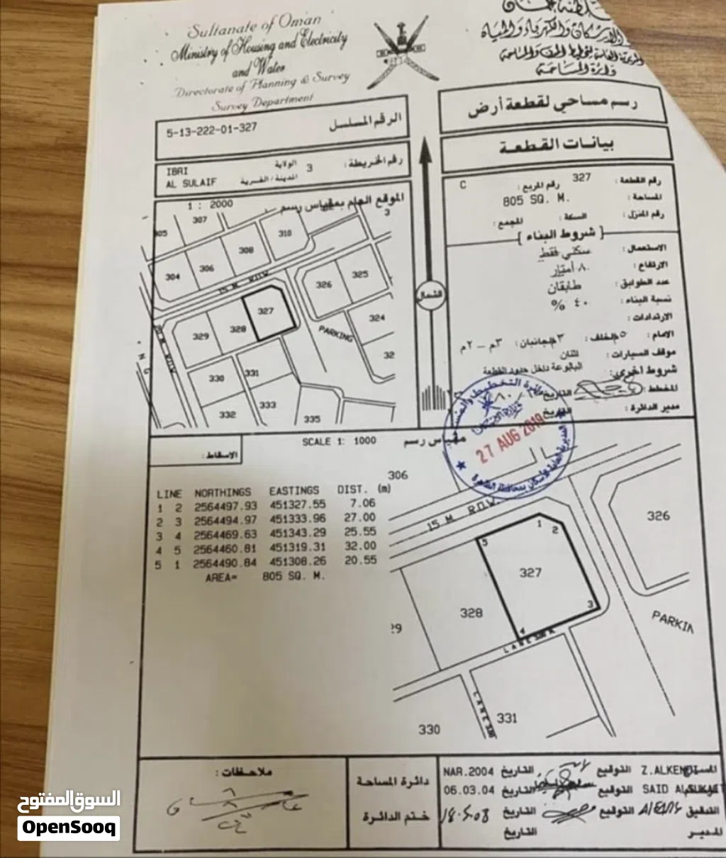 ارض سكنيه ممتازه للبيع