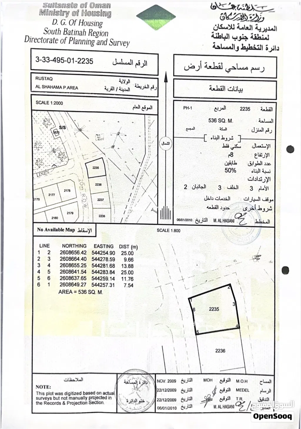 للبيع ارض ف الشهامه