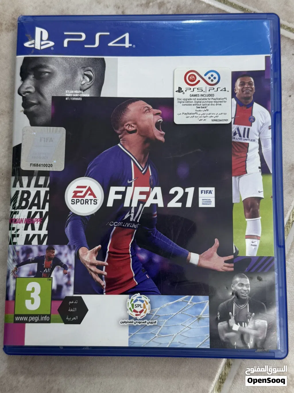 شريط بلاستيشن FIFA 21 تدعم اللغة العربية Call of Duty استخدام بسيط جدا سيدي نظيف