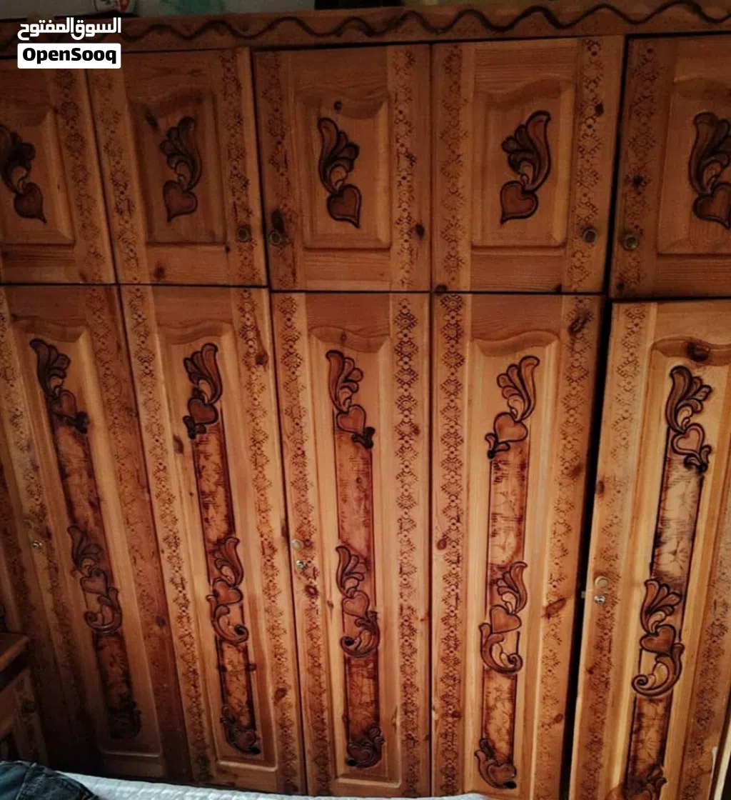 نززززززززززل السعر 199 بس غرفه نوم خشب سويدي 6فتحات مستخدم نظيف للبيـــــــــع مستعجل السعر 210الف ن
