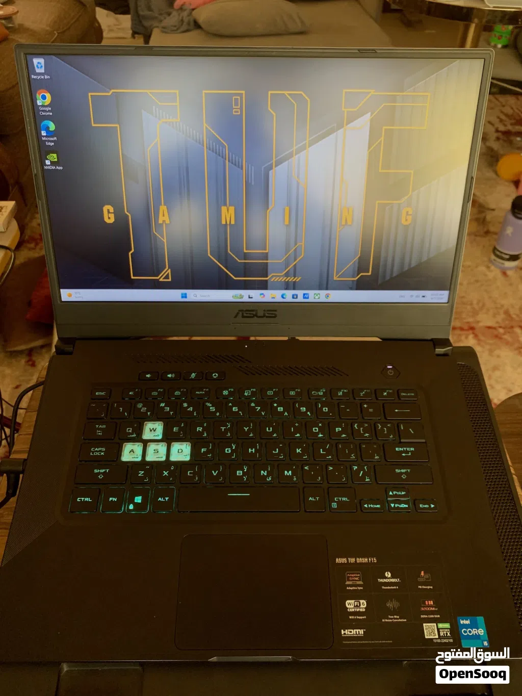 جهاز asus tuf dash f15 للالعاب