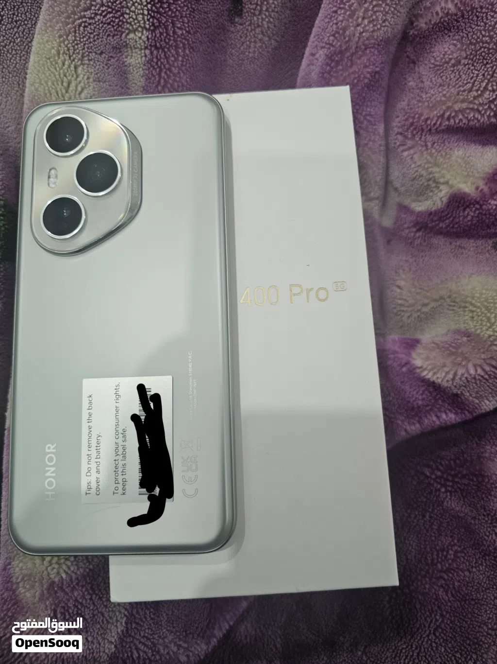 هونر 400 برو honor400 pro 5g 512 قيقا لون فضي ومع شاحن اصلي
