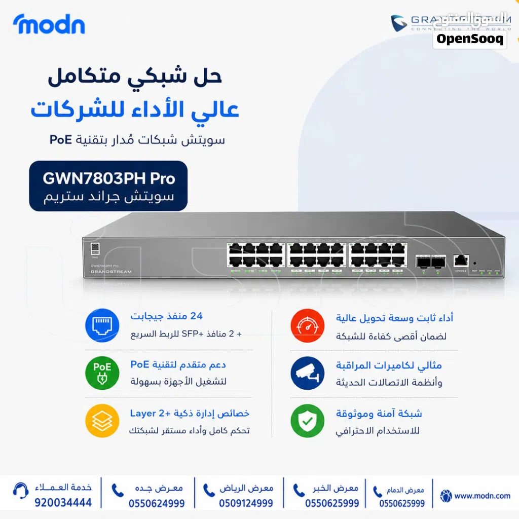 سويتش جراند ستريم GWN7803PH Pro