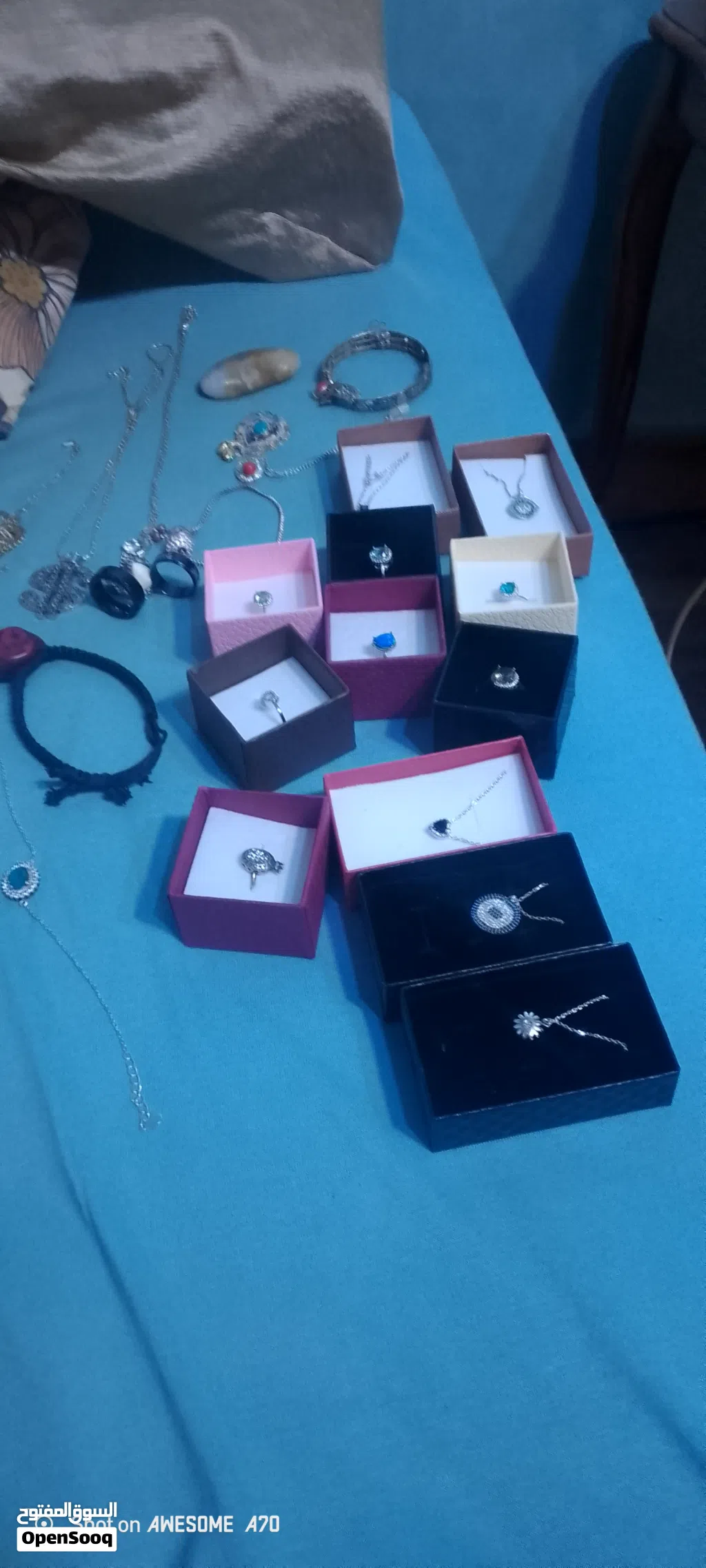 خواتم وسلاسل فضة عبارة 925