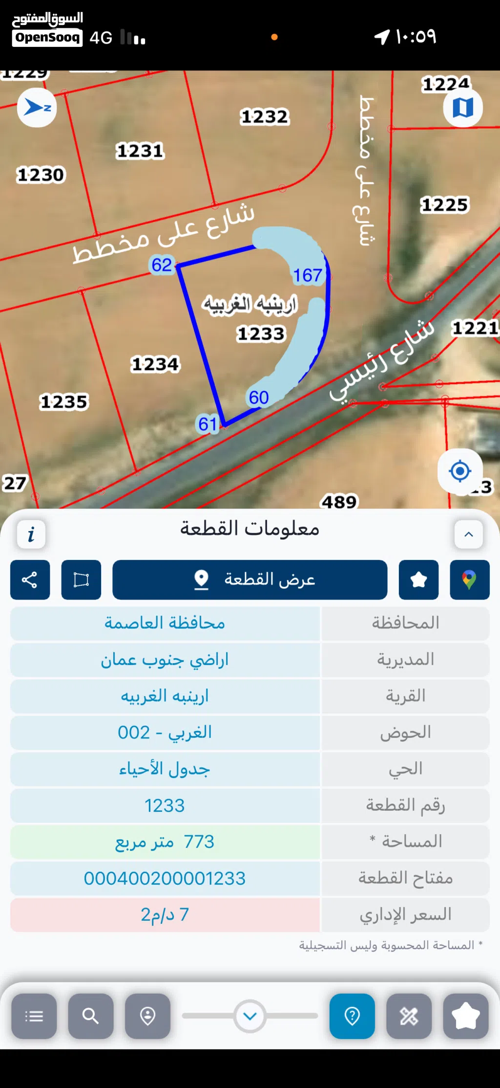 اراضي جنوب عمان الجيزة ارينبه الغربيه