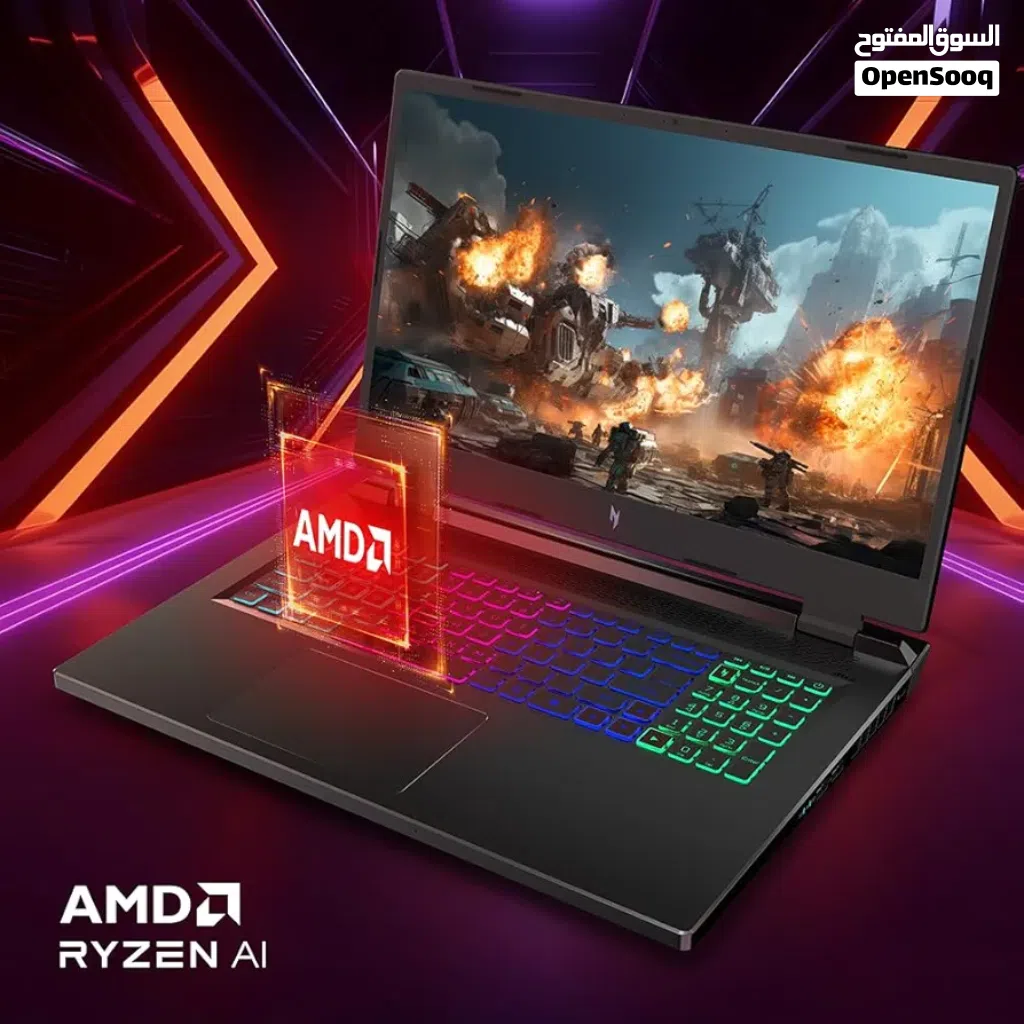 لابتوب قيمنق مواصفات عالية Acer Nitro 17.2 inch مستعمل بحالة جيدة جدا مع كافة الملحقات الخاصة به