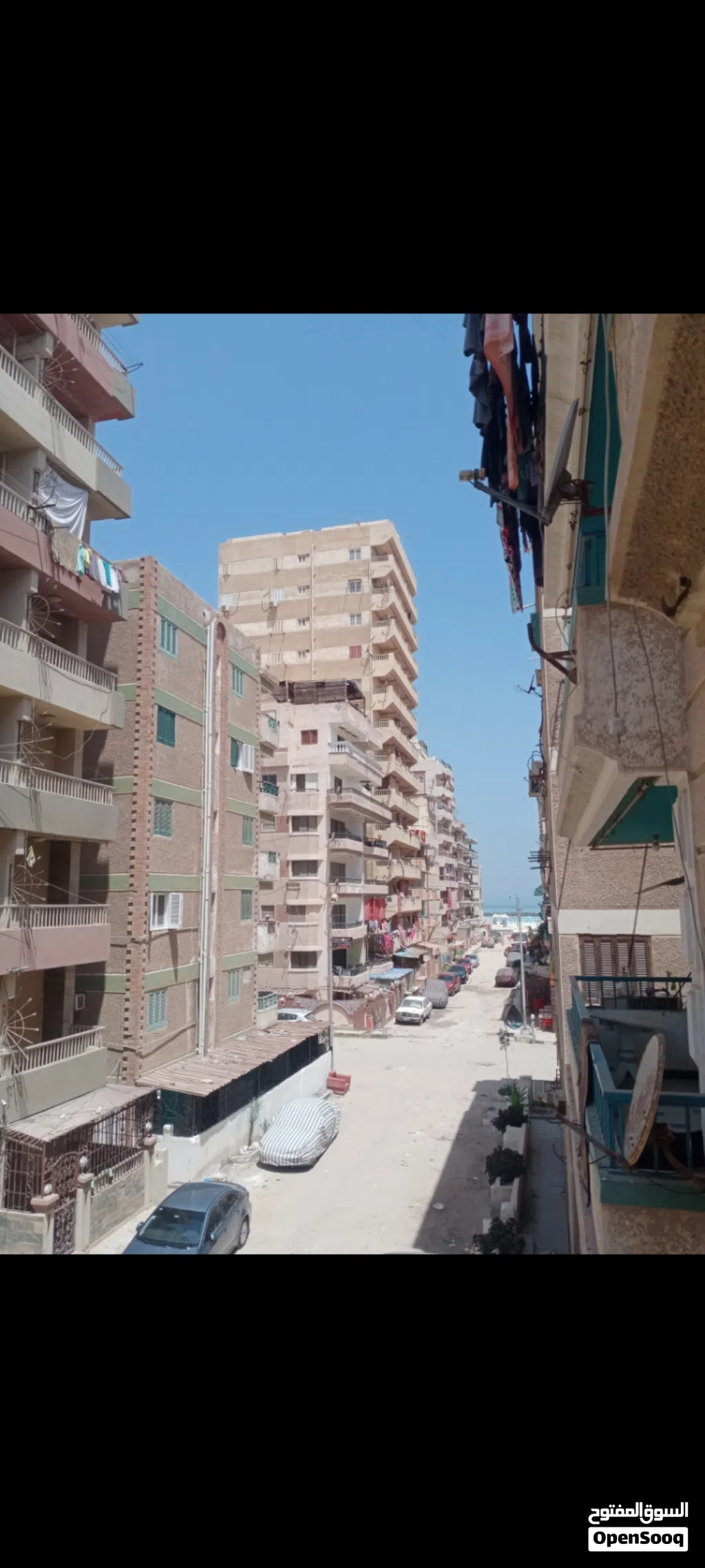 شقة للايجار بشاطئ النخيل 110م ع البلاط