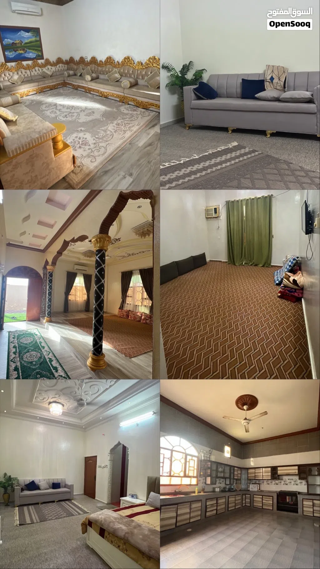 بيوت للايجار في الاشخره : يتوفر خدمه الوايفاي وقريب من البحر و الحديقه جداً