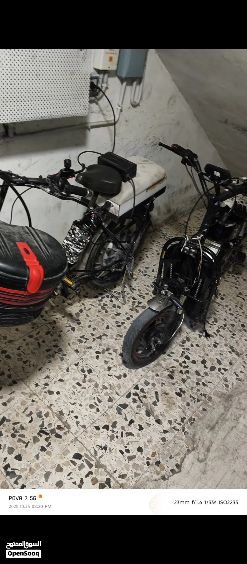 دراجه كهربائيه دراجه كهربائيه محرك 1500w بورد جديد 1200w كوشوك نضيف بطاريه ليثويوم60 /20 اقصا سرع