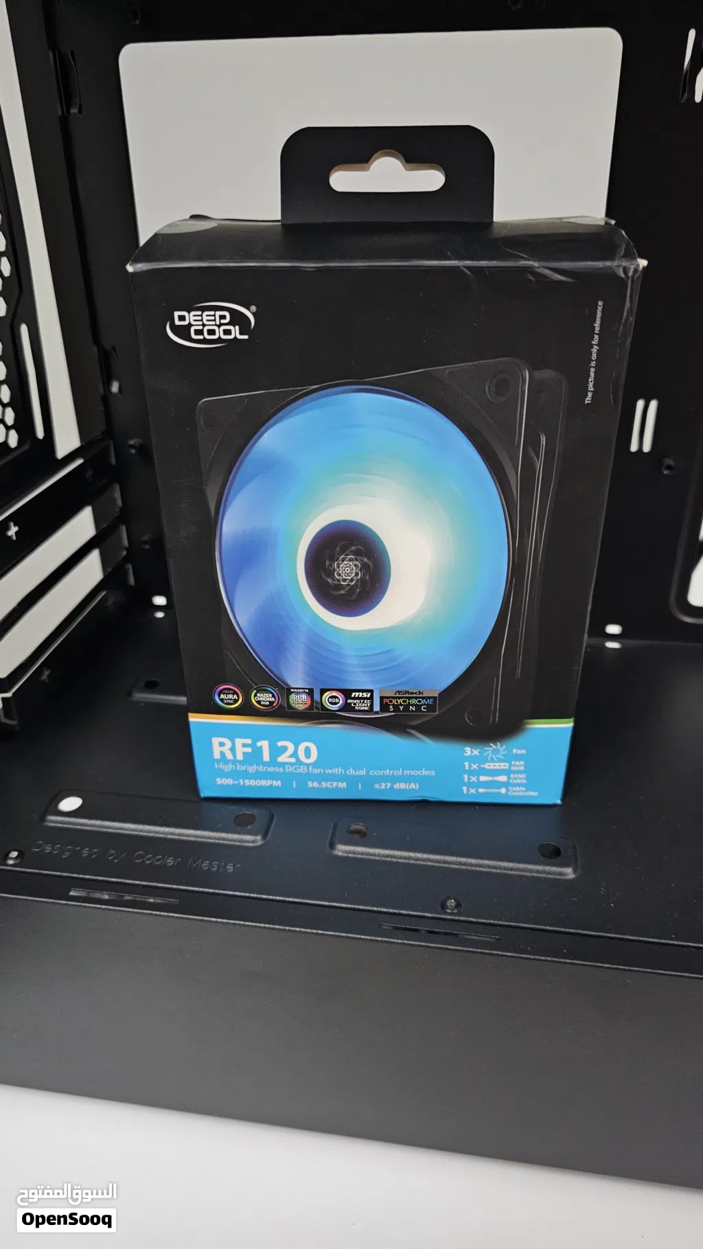 كيس كولر ماستر مع مراوح deepcool