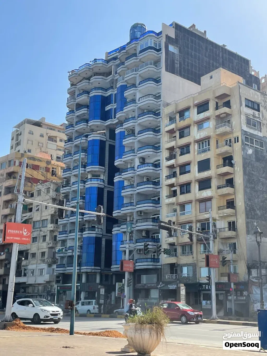 شقة مفروشة - كليوباترا على البحر - الاسكندرية - كوباوند العدلي بلازا - اطلالة رائعة على البحر