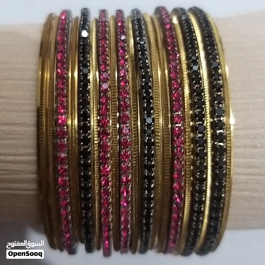 Gold-tone & Diamond-tone Bangles