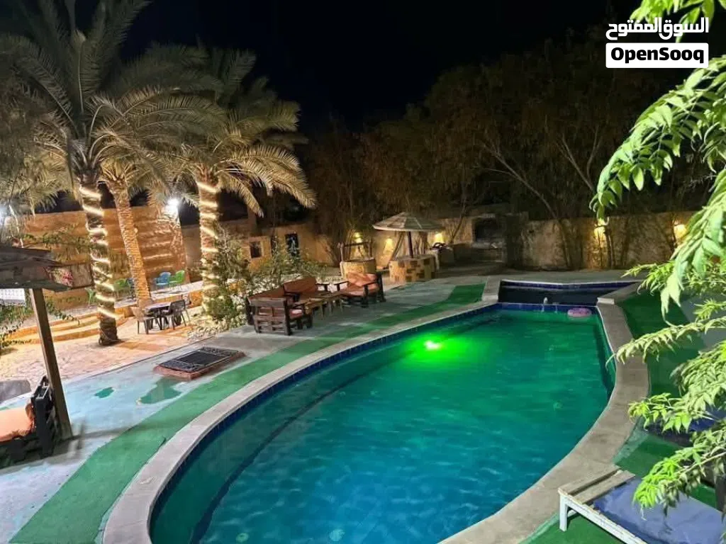 شاليه تولاي طريق المطار مسبح مدفى خصوصيه تامه من المالك