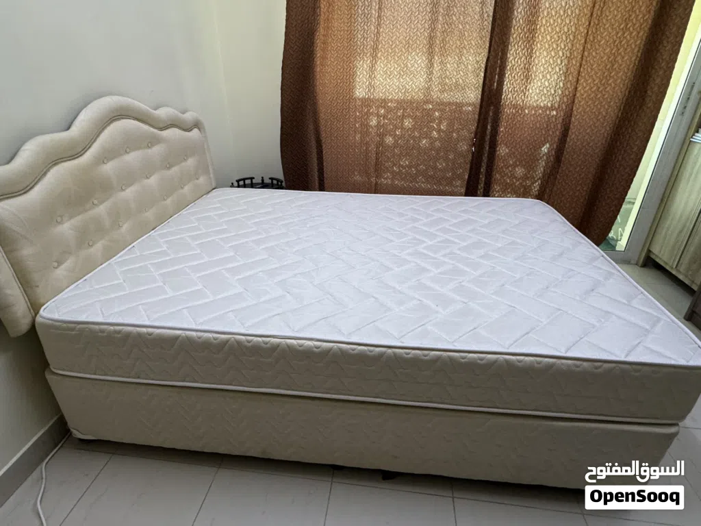 Double size bed is available in a very good condition. OMR 55