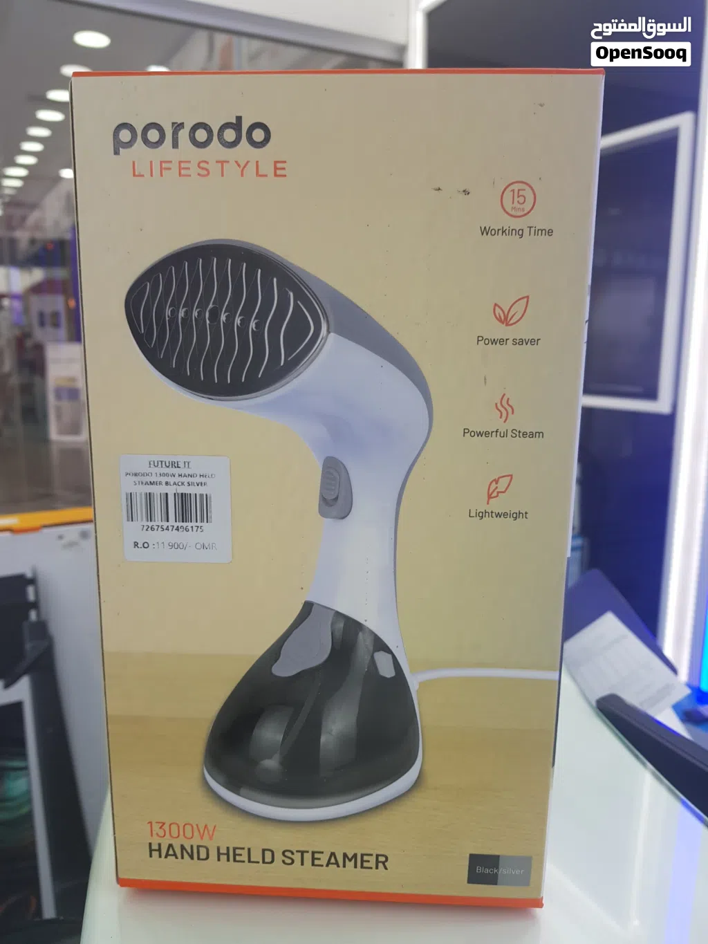 Porodo Lifestyle 1300W Hand Held Steamer مكواة بخار محمولة باليد من بورودو لايف ستايل بقوة 1300 واط