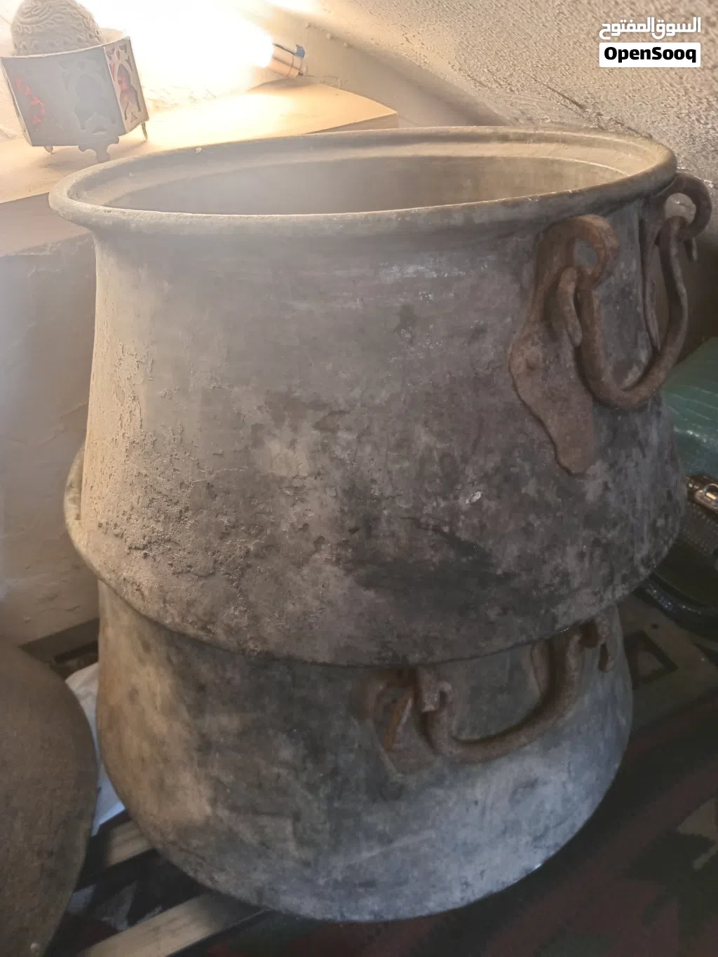 قدورة نحاس احمر أحجام كبيرة