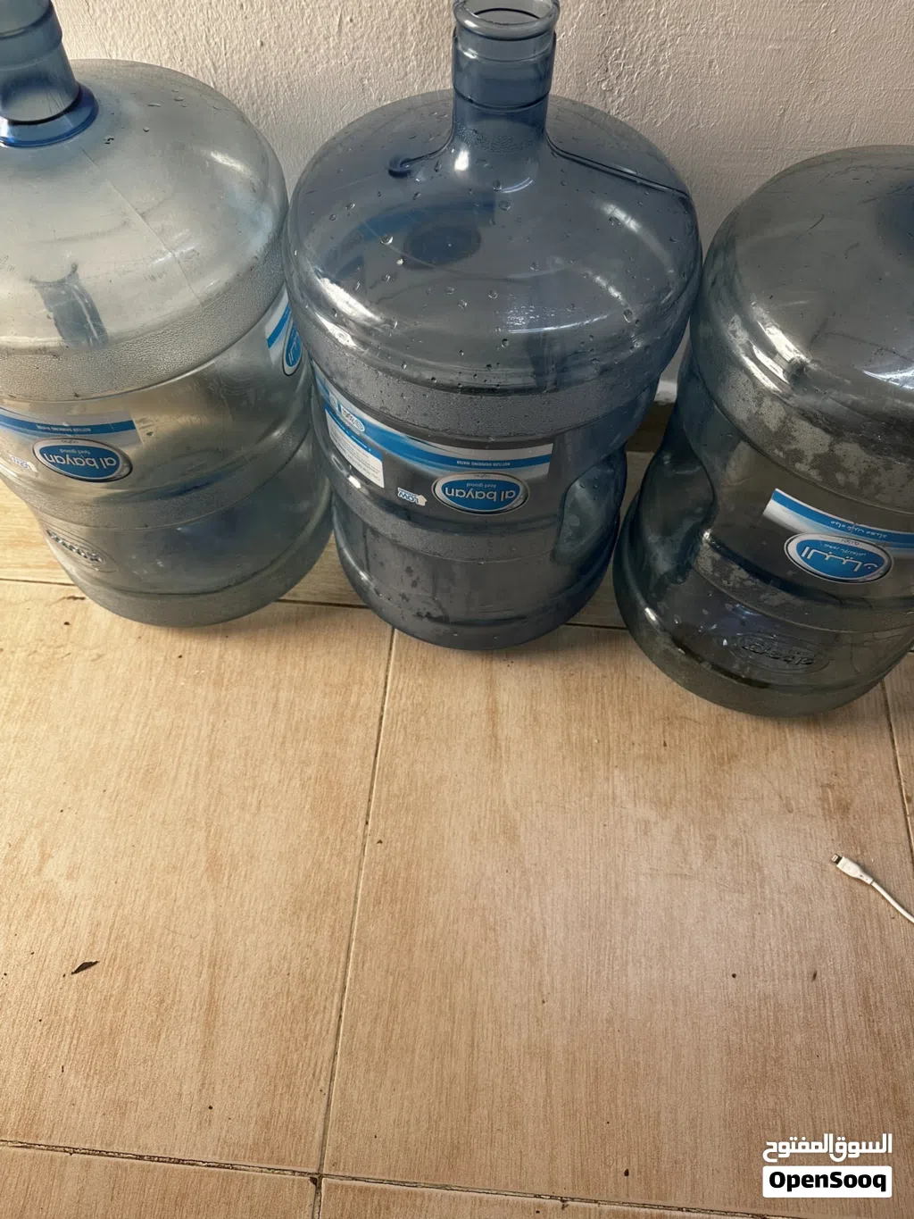 5 water bottles