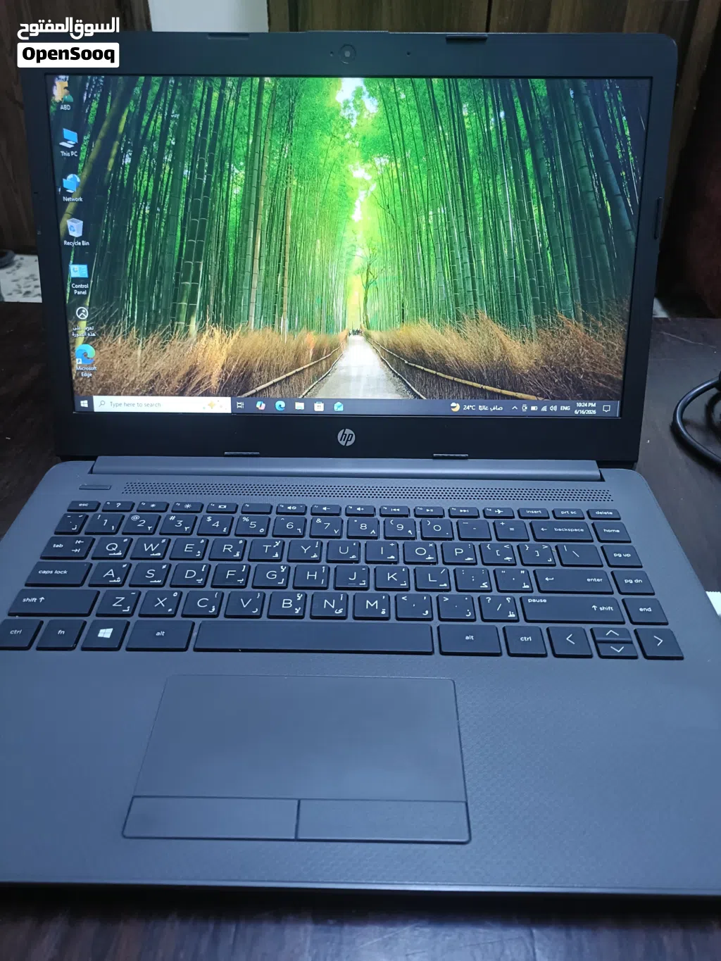 لابتوب HP 240 G7 نظيف جداً i3 جيل عاشر رام 8GB SSD 240GB بطارية ممتازة