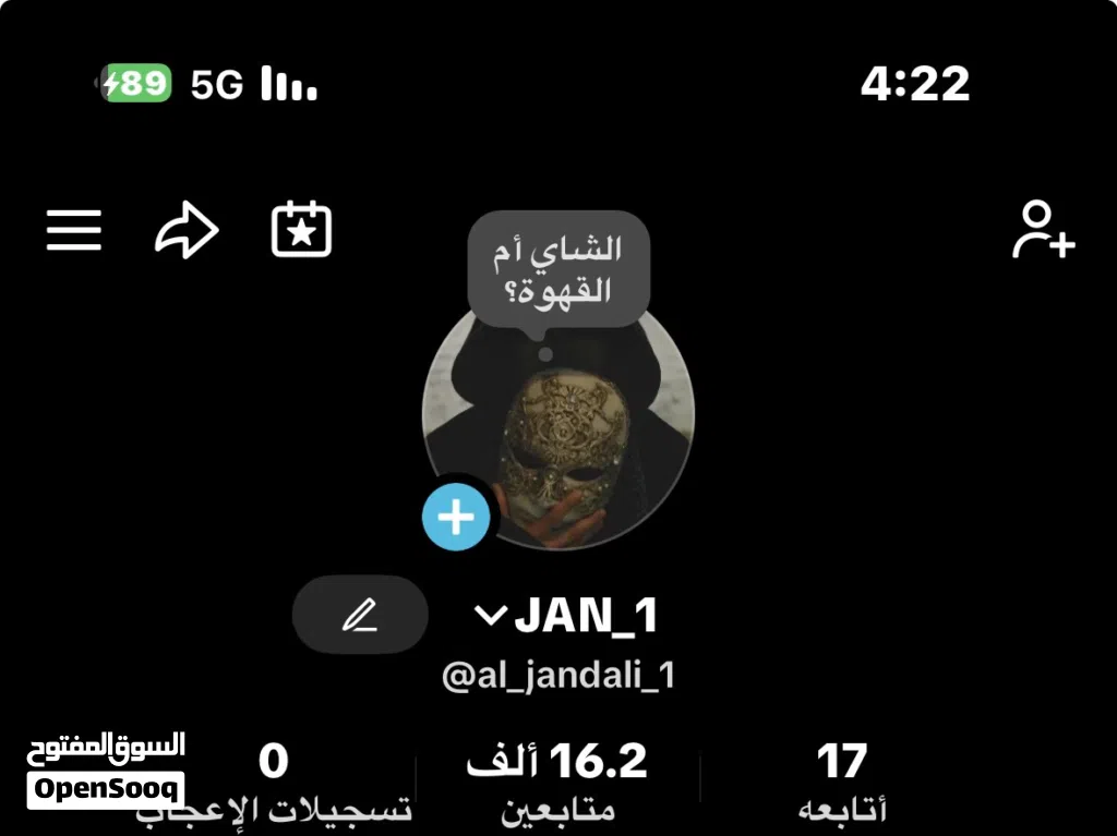 حساب تيك توك