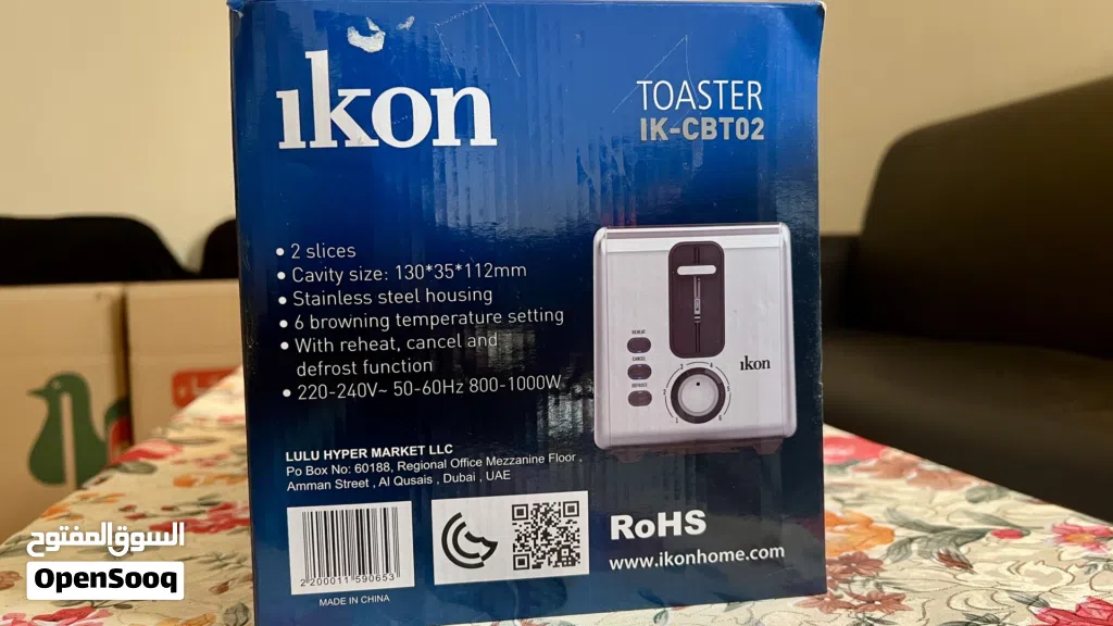 BRAND NEW IKON TOASTER 2 SLICES