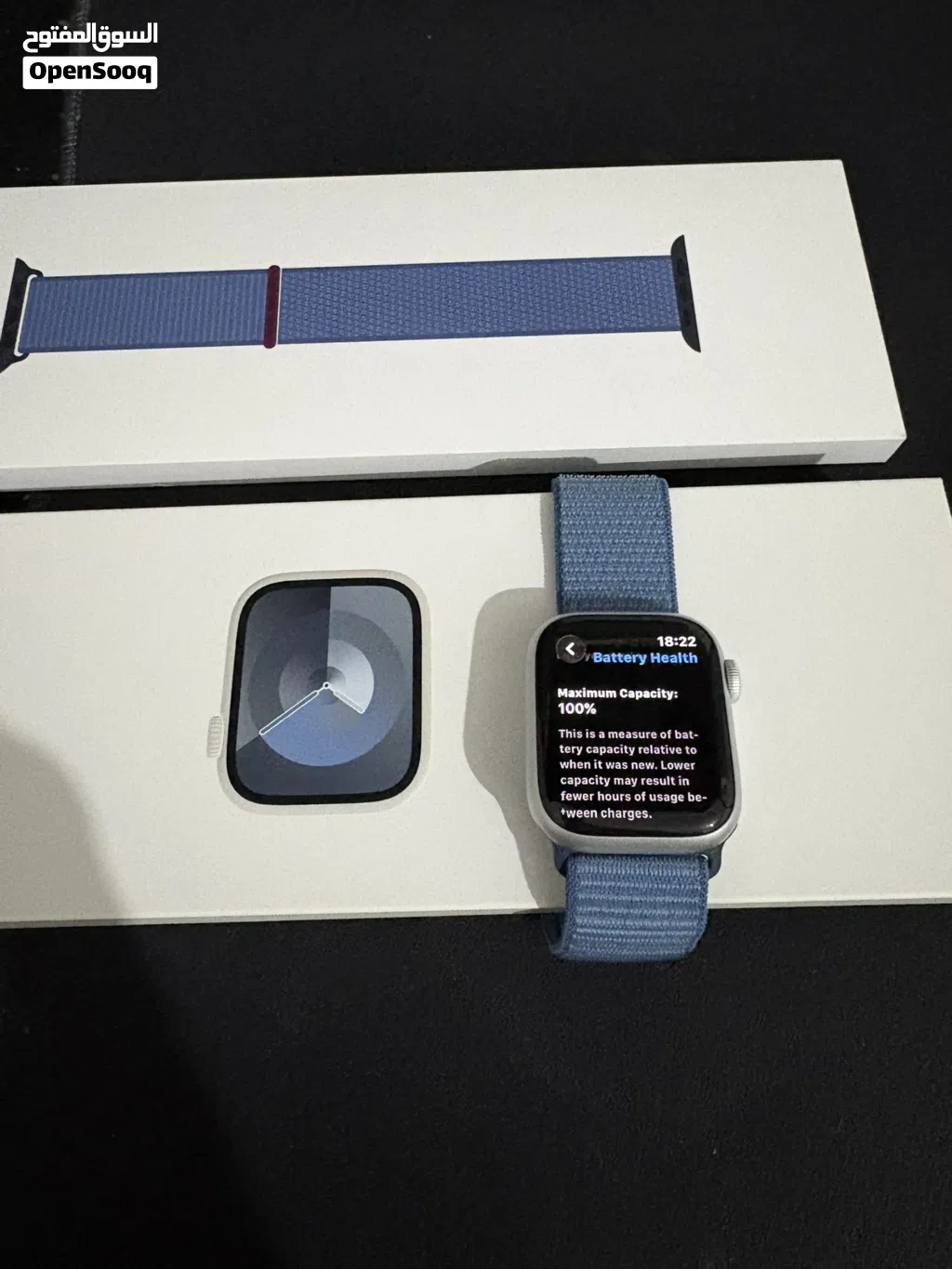 Apple watch series 9 41mm silver battery 100%