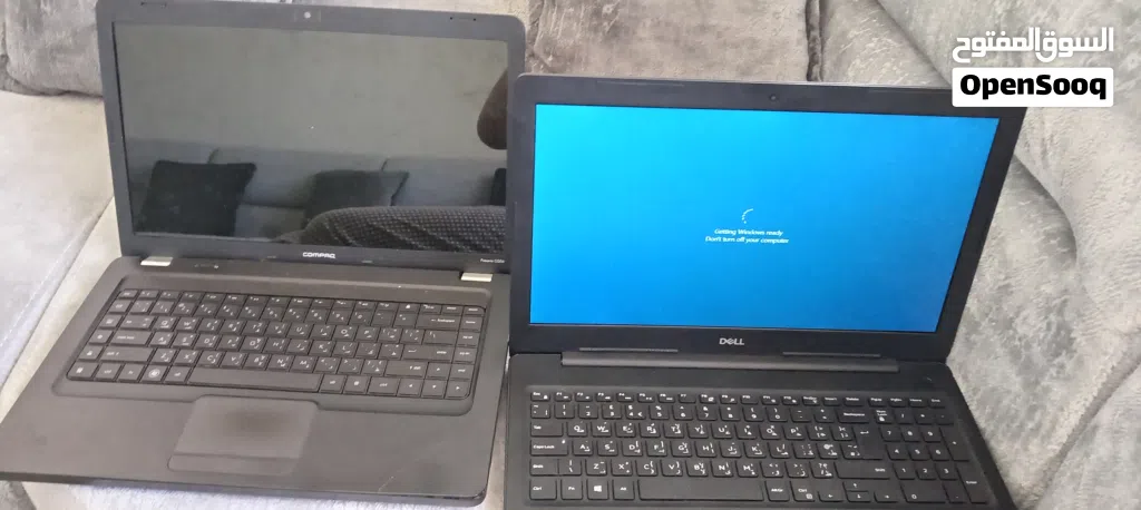 لدي لابتوبات مستعملة للبيع: Dell: شغال وبحالة ممتازة، لا يوجد أي مشاكل HP Compaq: شغال وبحالة جيدة