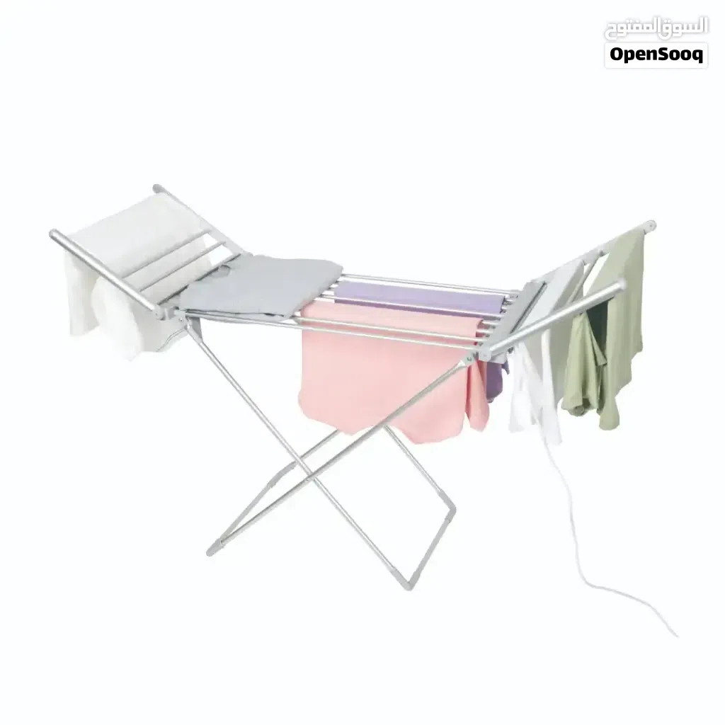 PORODO Electric Heated Indoor Clothes Dryer – Silver (PD-LFST037-SL)