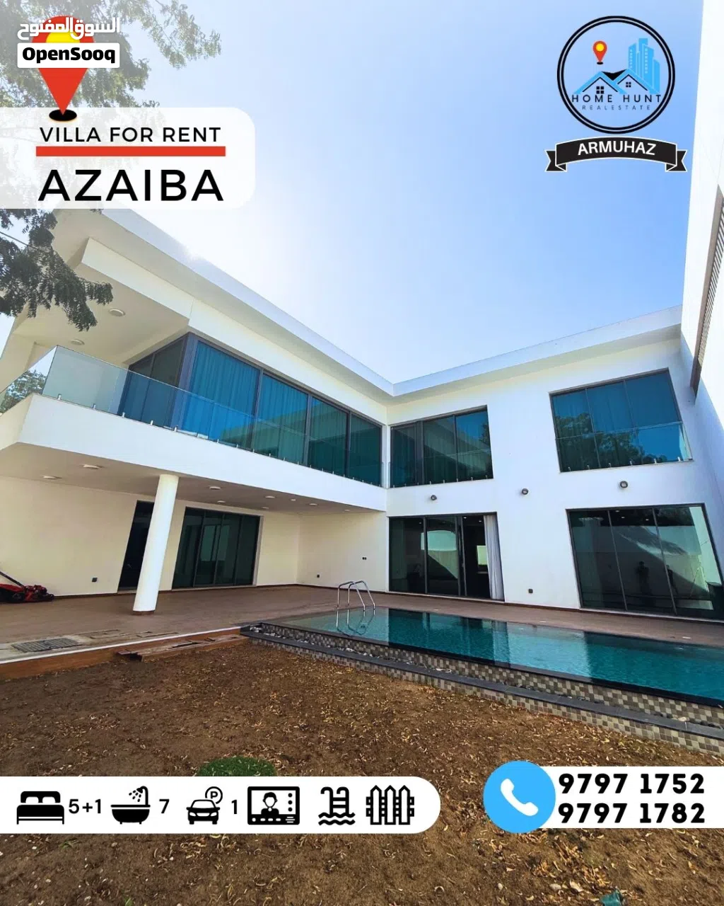 AZAIBA LUXURIOUSLY FURNISHED 5+1 BR COMPOUND VILLA WITH PRIVATE POOL