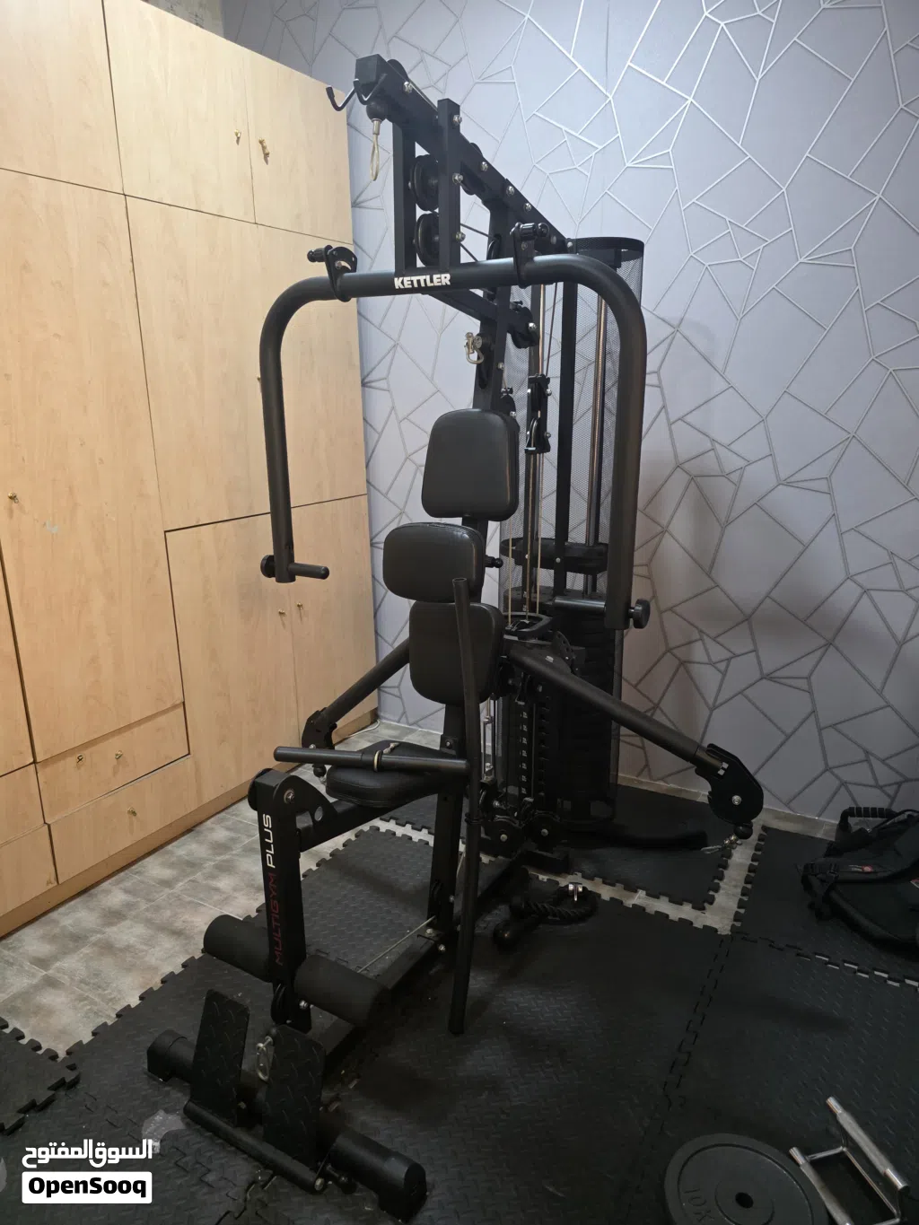Used Gym plus training kettler with cables جهاز جم منزلي من كتلر للبيع بجوده جيده جدا مع كيابل