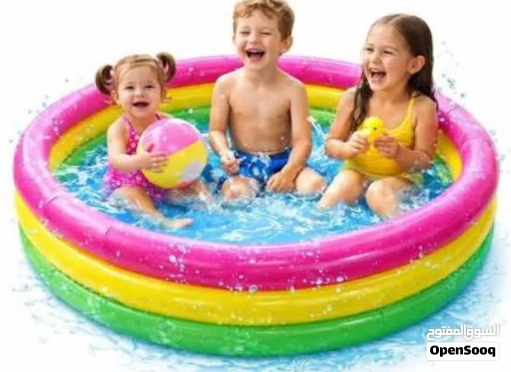 مسبح بركة سباحه تتسع 3 اطفال بركه سباحة الاطفال الاصليه انتكس و بيست واي مكفوله مسابح برك