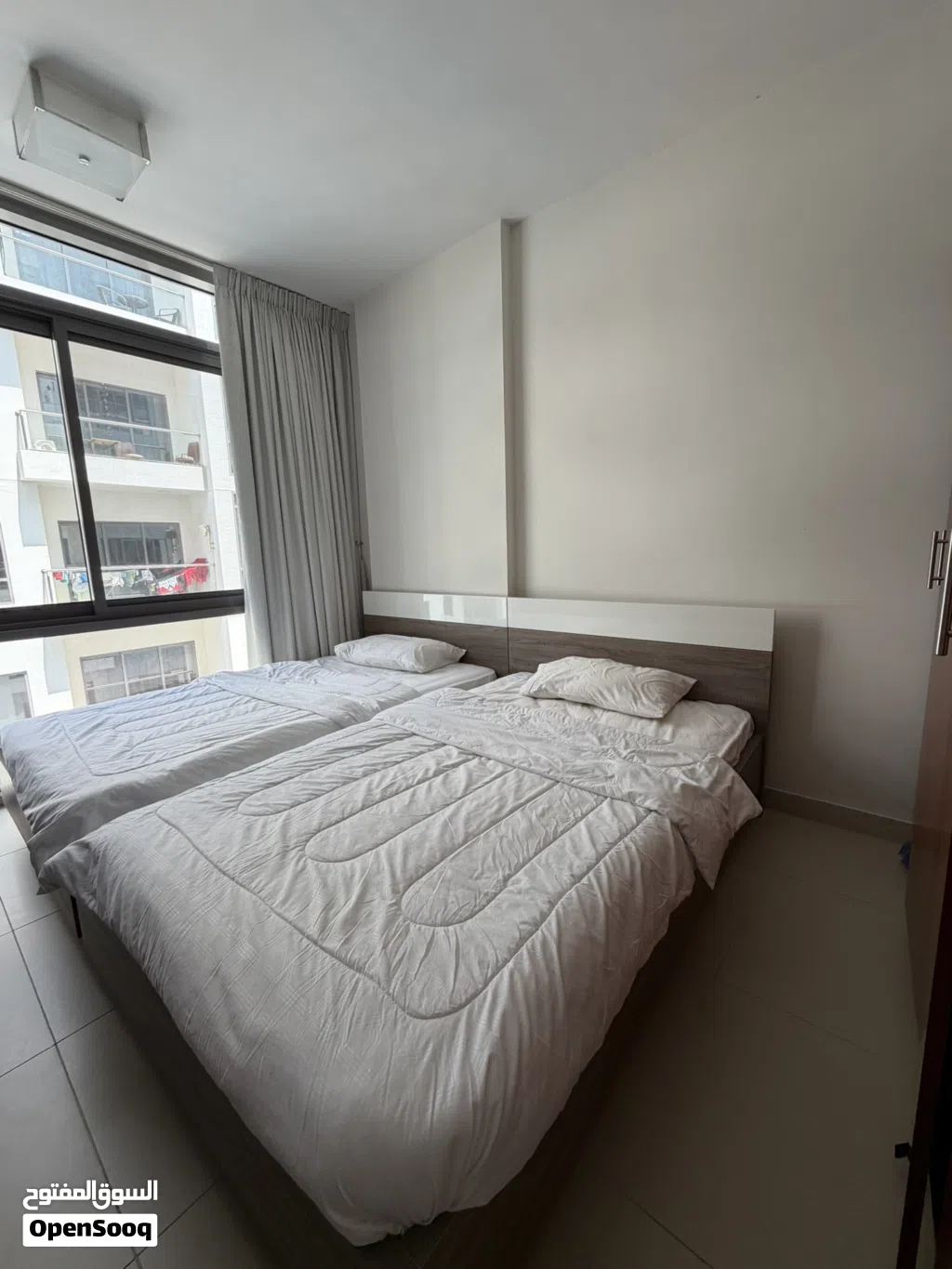 Bed-frame with mattress