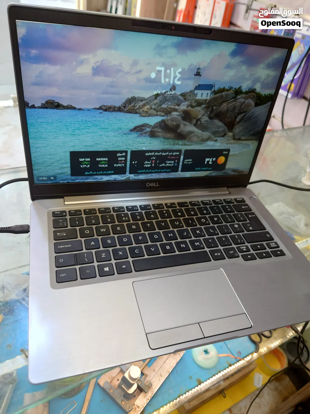 لابتوب دل حجم 13.3 للبيع نضيف كلش