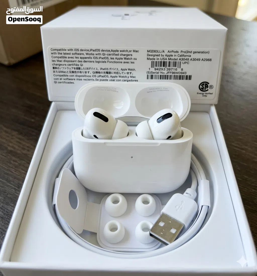 سماعة AirPods Pro الجيل الثاني (كوبي ماستر نخب أول) جديدة بالتغليف الحراري!