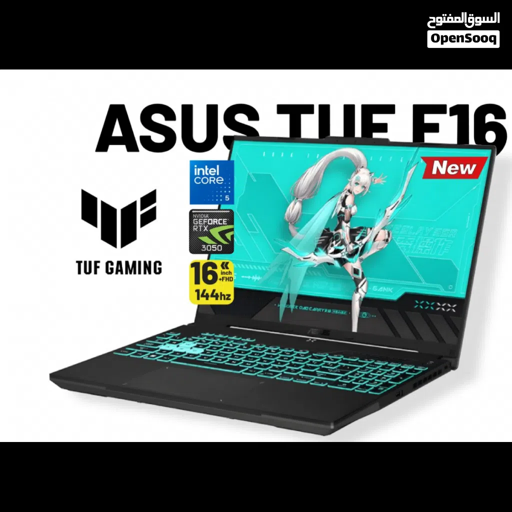 NEW ASUS TUF Gaming F16 FX607VU Intel CoreTM 5 Processor 210H 4.8 GHz لابتوب اسوس كور فايف