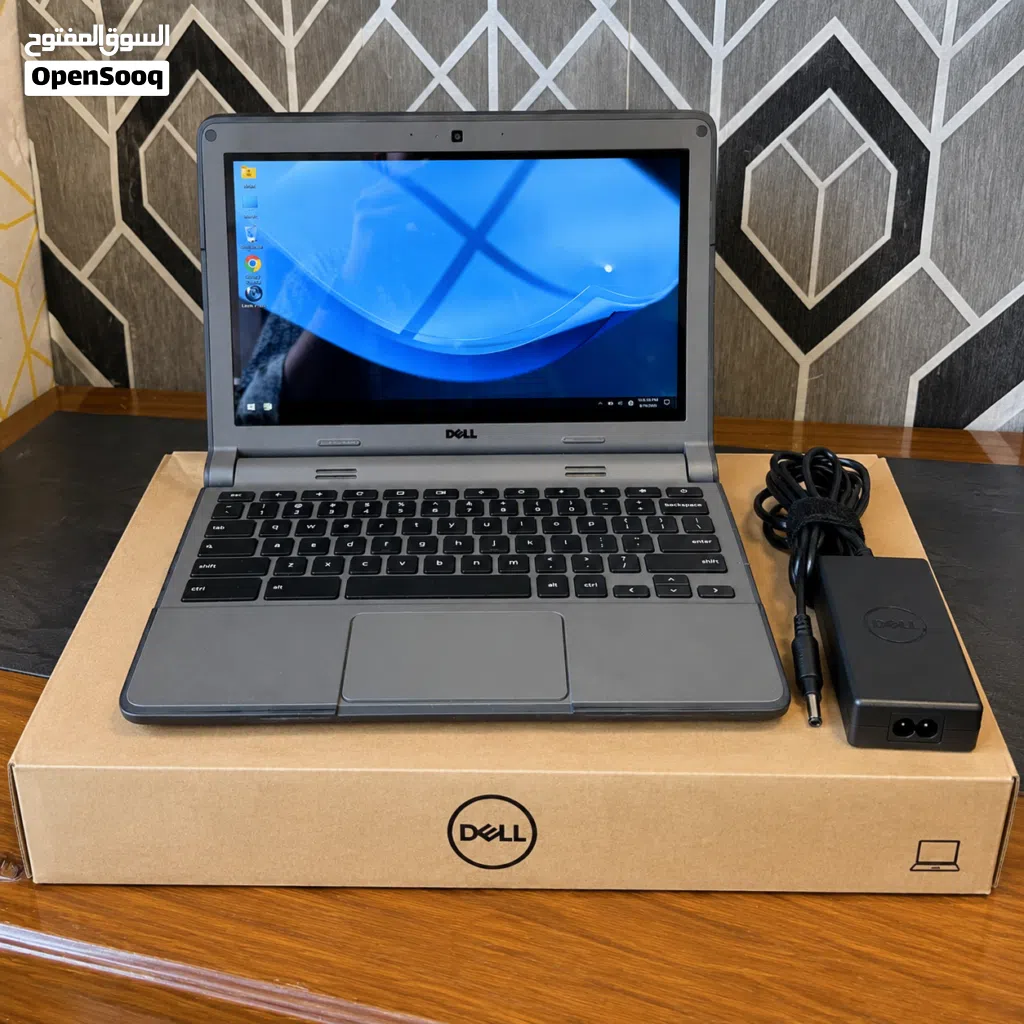 Dell Chromebook Laptop Touch Screen Windows 10 Brand New With Box + Charger شاشة لمس