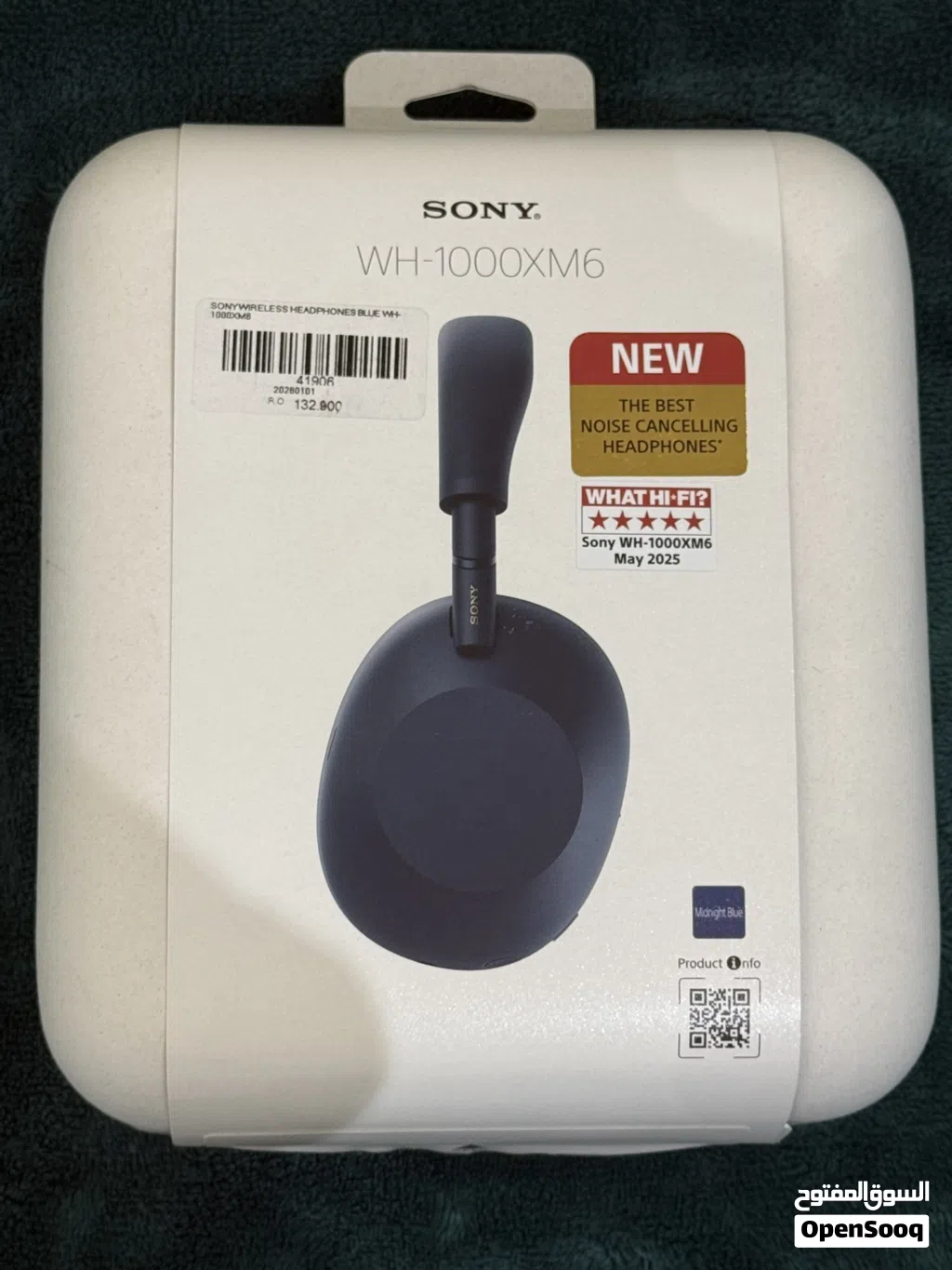 Sony wireless headphones WH-1000XM6 Midnight Blue