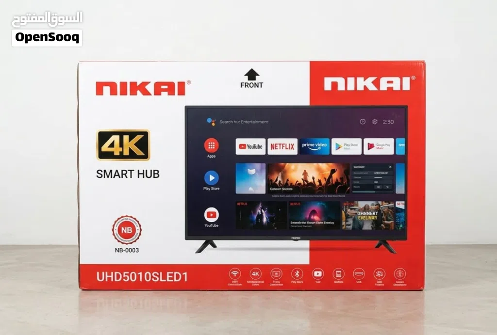 Nikai 50 4K Smart TV with Original Box – Excellent Condition