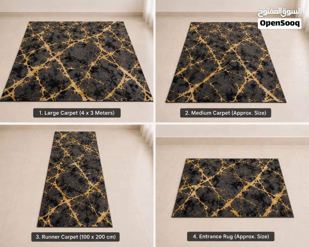 SET OF 4 MATCHING CARPETS FOR SALE