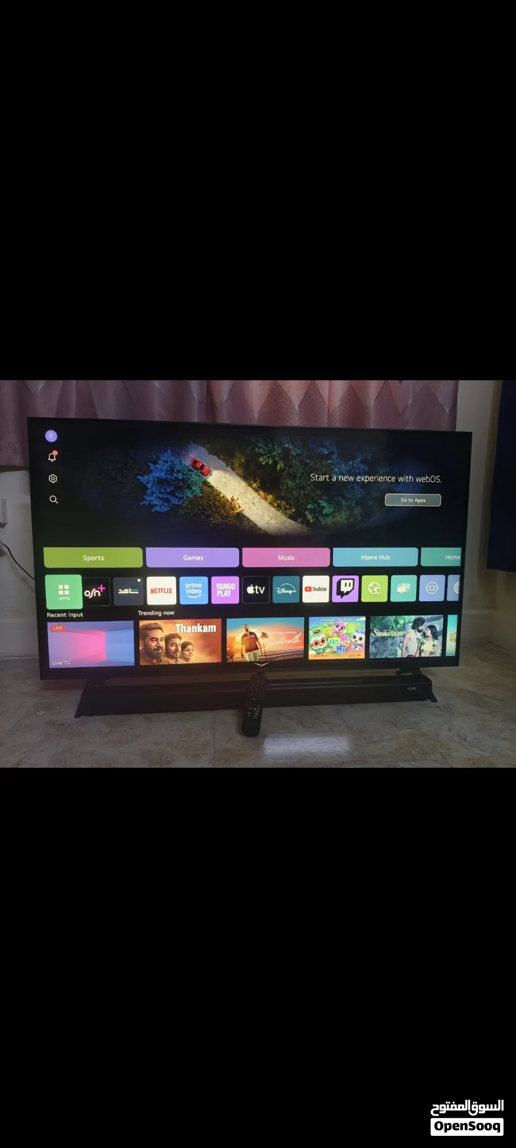 LG 50 inch web os smart tv