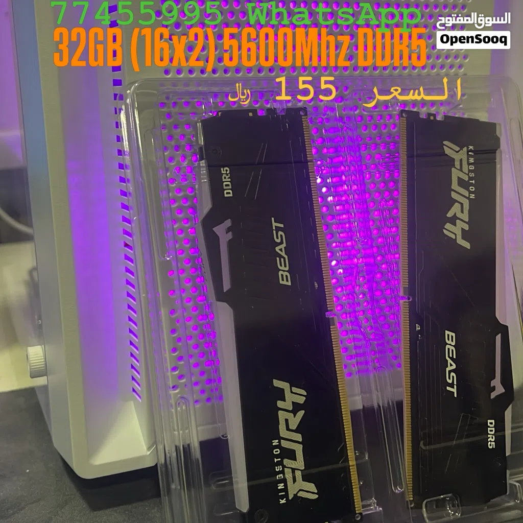32GB (16x2) 5600Mhz DDR5 Black color