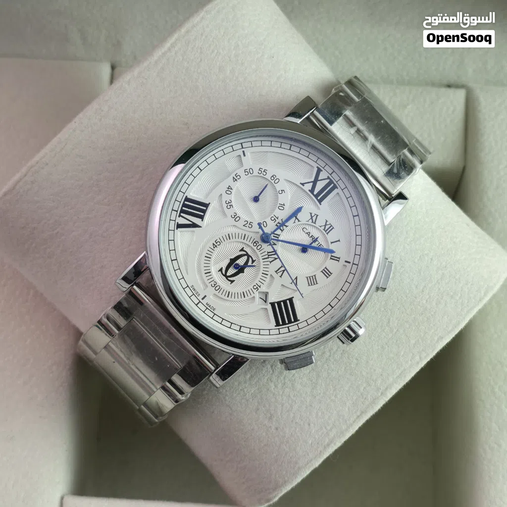 ساعة كارتير كرونوغراف – قيادة الأناقة .. دقة سويسرية بلمسة فرنسية Cartier Chronograph – Driving
