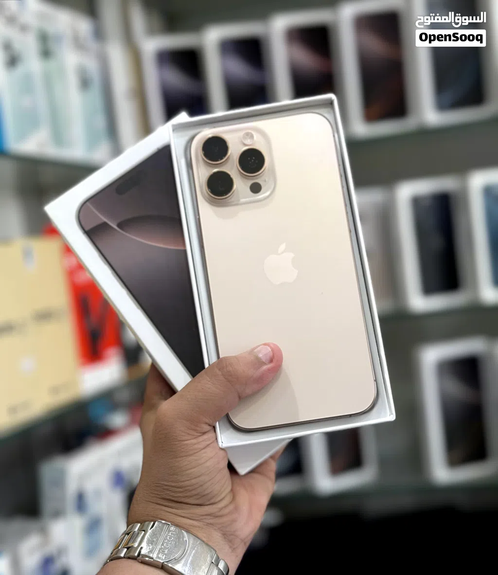 عرض خاص : iPhone 16 pro max 256gb هواتف نظيفة جدا بحالة الوكالة مع ضمان و ملحقات و بأقل سعر