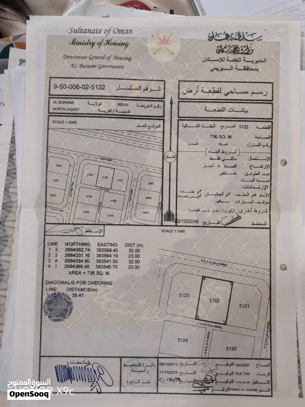 للبيع ارض فالبريمي