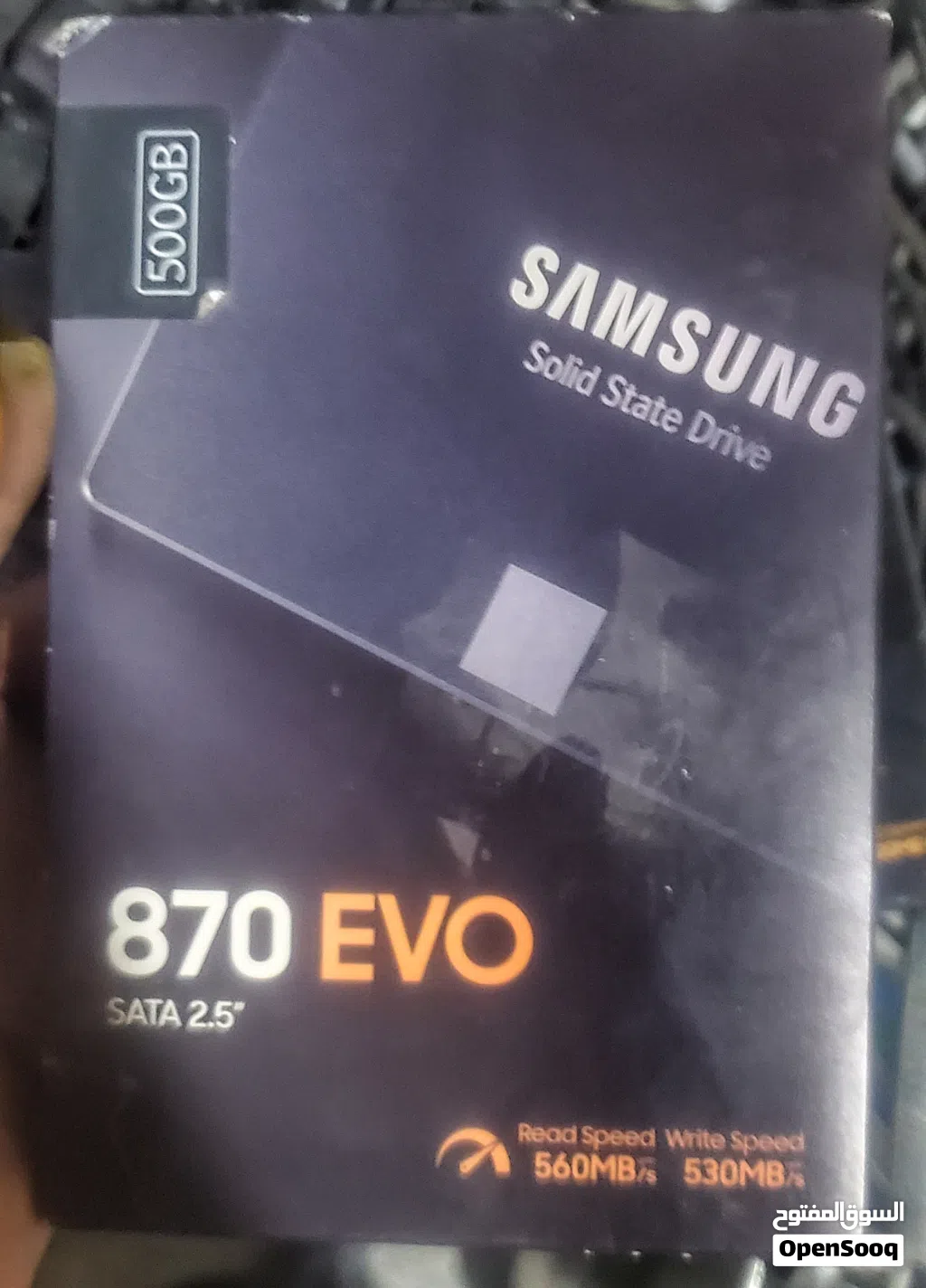 فرصة بنصف السعر: هارد ديسك سامسونج SSD 870 EVO سعة 500 جيجا (جديد مختم) - صنعاء