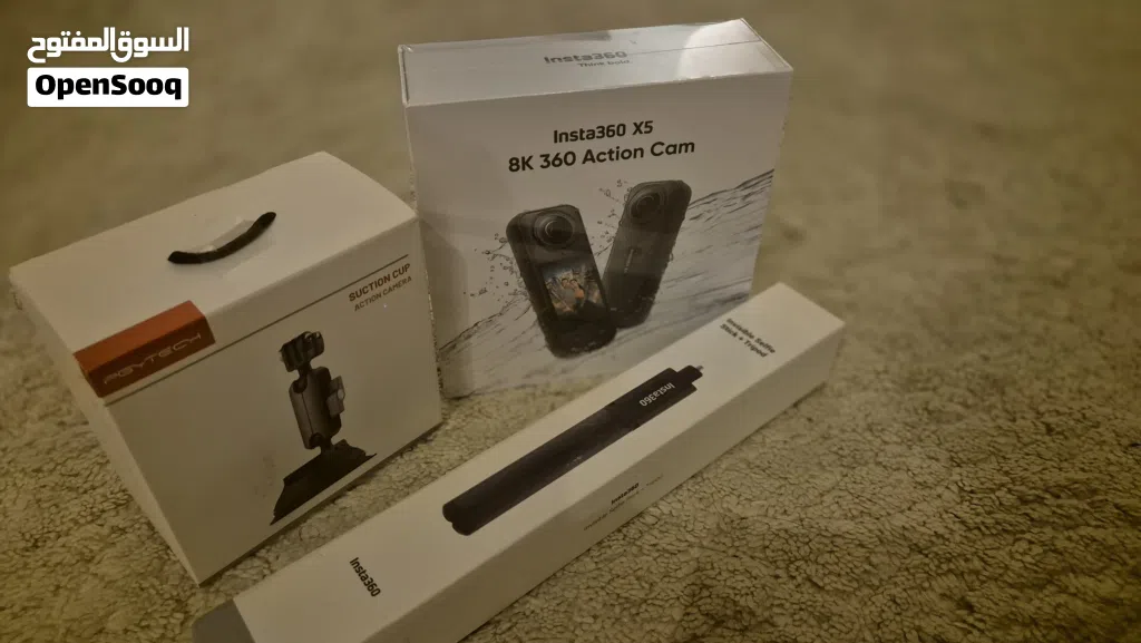 Insta360 X5 With Invisible Selfie Stick + Suction Cup BRAND NEW UNOPENED