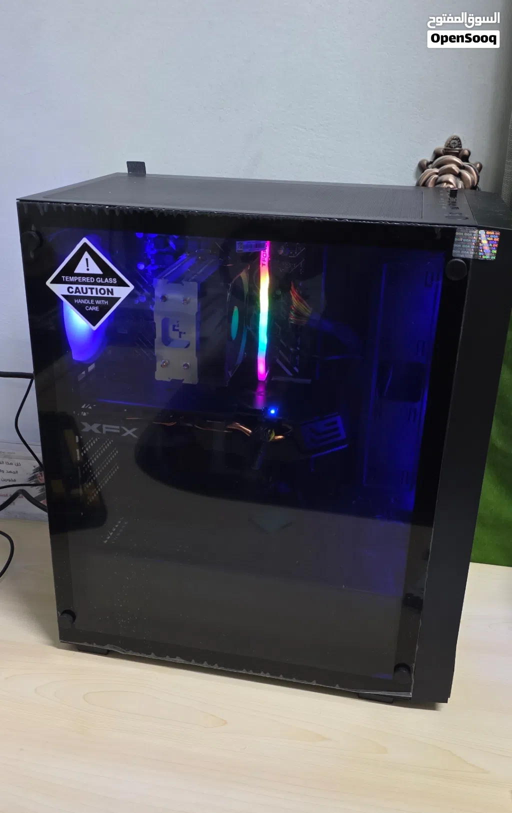 جهاز PC مستخدم أقل من أسبوع مواصفات قوية ، يأتي مع 3 برامج لتحميل الألعاب .