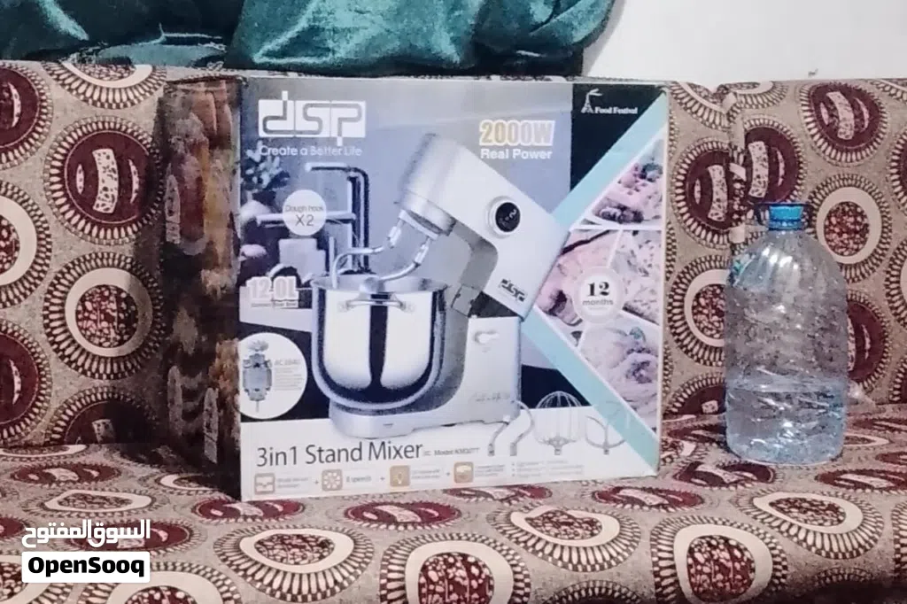 عجان كبير dsp لتر ينفع للمشريع المنزليه او العائلات الكبيره والمناسبات مستخدم 5مرات جديد بالكرتون