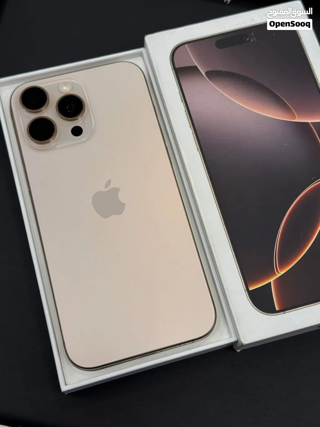 iphone 16 pro max ( battery 100% )1 year warranty ضمان سنة